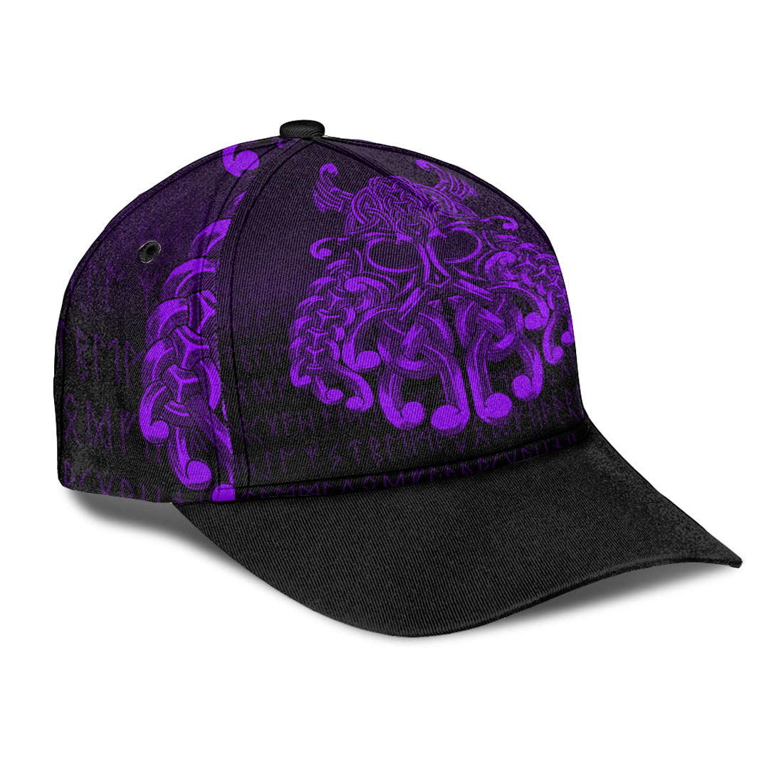 Viking Classic Cap Vikings Odin Valhalla Purple Version Classic Cap RLT12 Trucker Hats Custom Hats Gifts For Men & Women