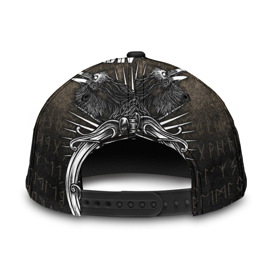 Viking Classic Cap Vikings Ravens Mjolnir Classic Cap RLT12 Trucker Hats Custom Hats Gifts For Men & Women