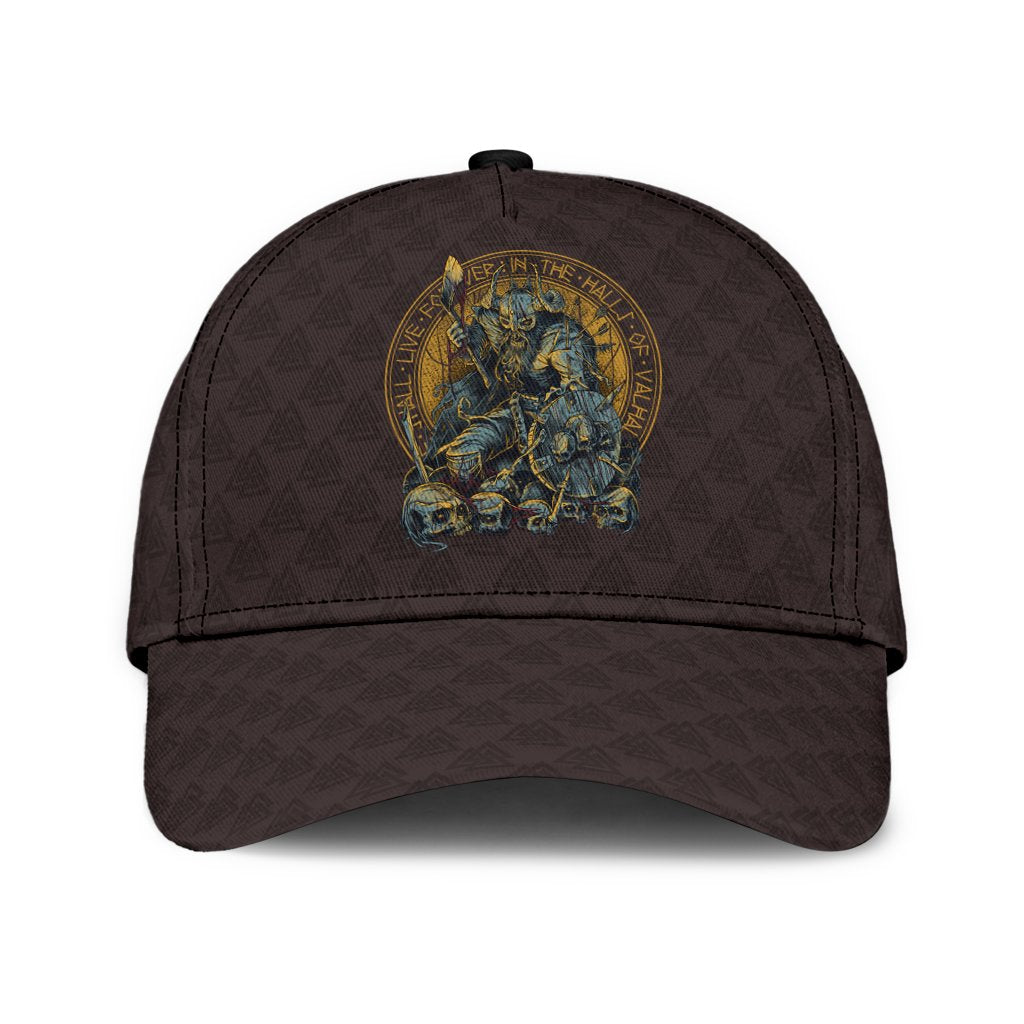 Viking Classic Cap Warrior Viking Shield Skull RLT12 Trucker Hats Custom Hats Gifts For Men & Women