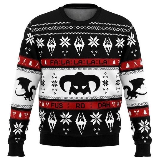 Viking Fa La La La Ugly Christmas Sweater - Image 2