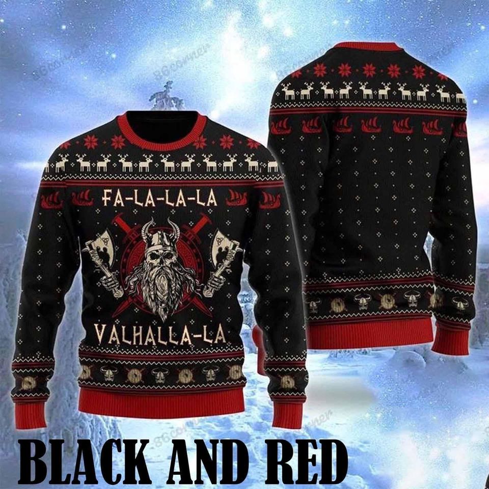 Viking Merry Xmas Ugly Sweater Christmas, Viking Sweater,
