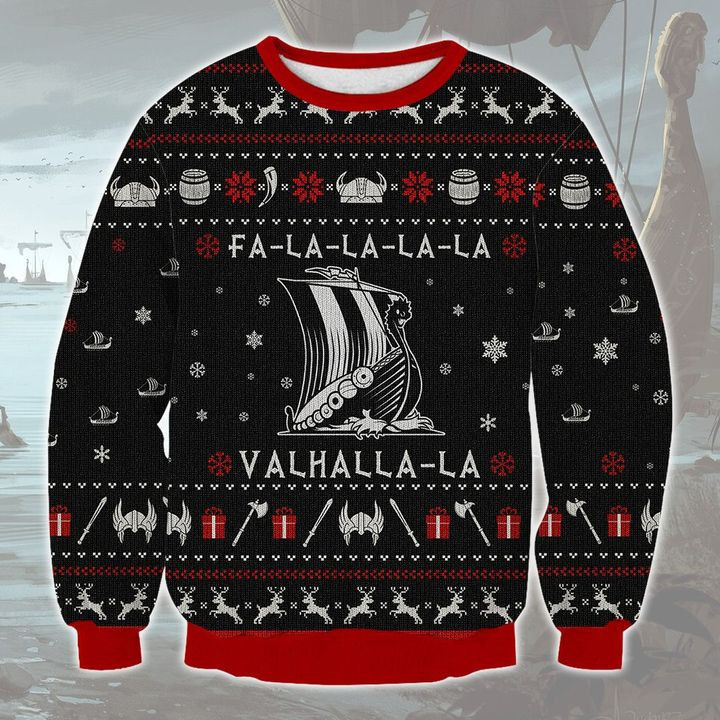 Viking Ugly Christmas Sweater Adult 3D Funny Matching for family