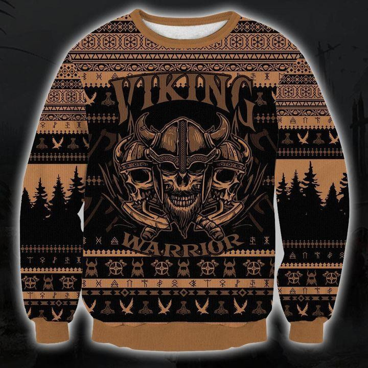 Viking Ugly Christmas Sweater Adult 3D Funny Matching for family