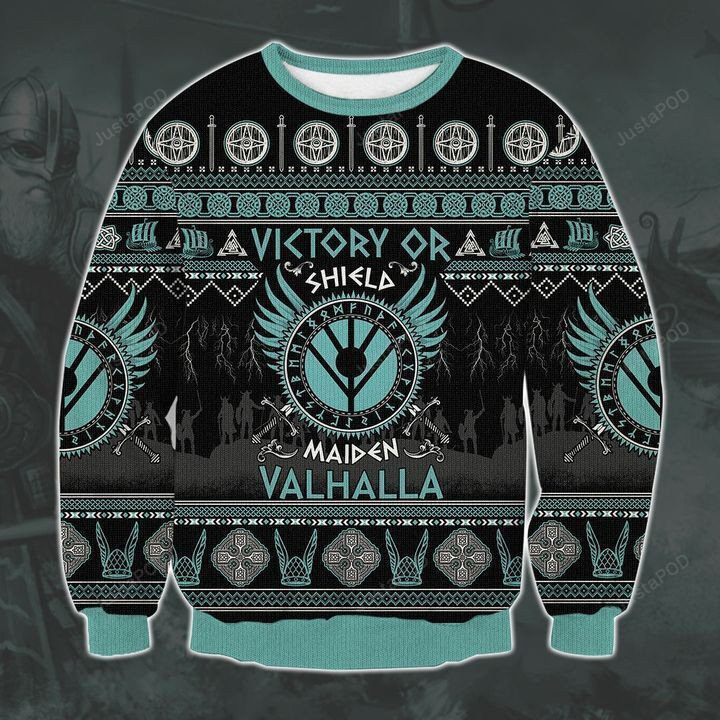 Viking Victory Ugly Christmas Sweater Adult 3D Funny Matching for family