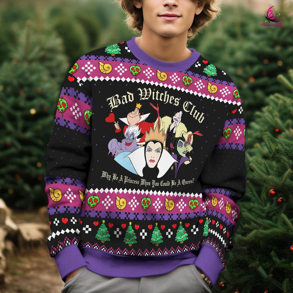 Villains Squad Ugly Christmas Sweater, Christmas Gift, Xmas Sweater