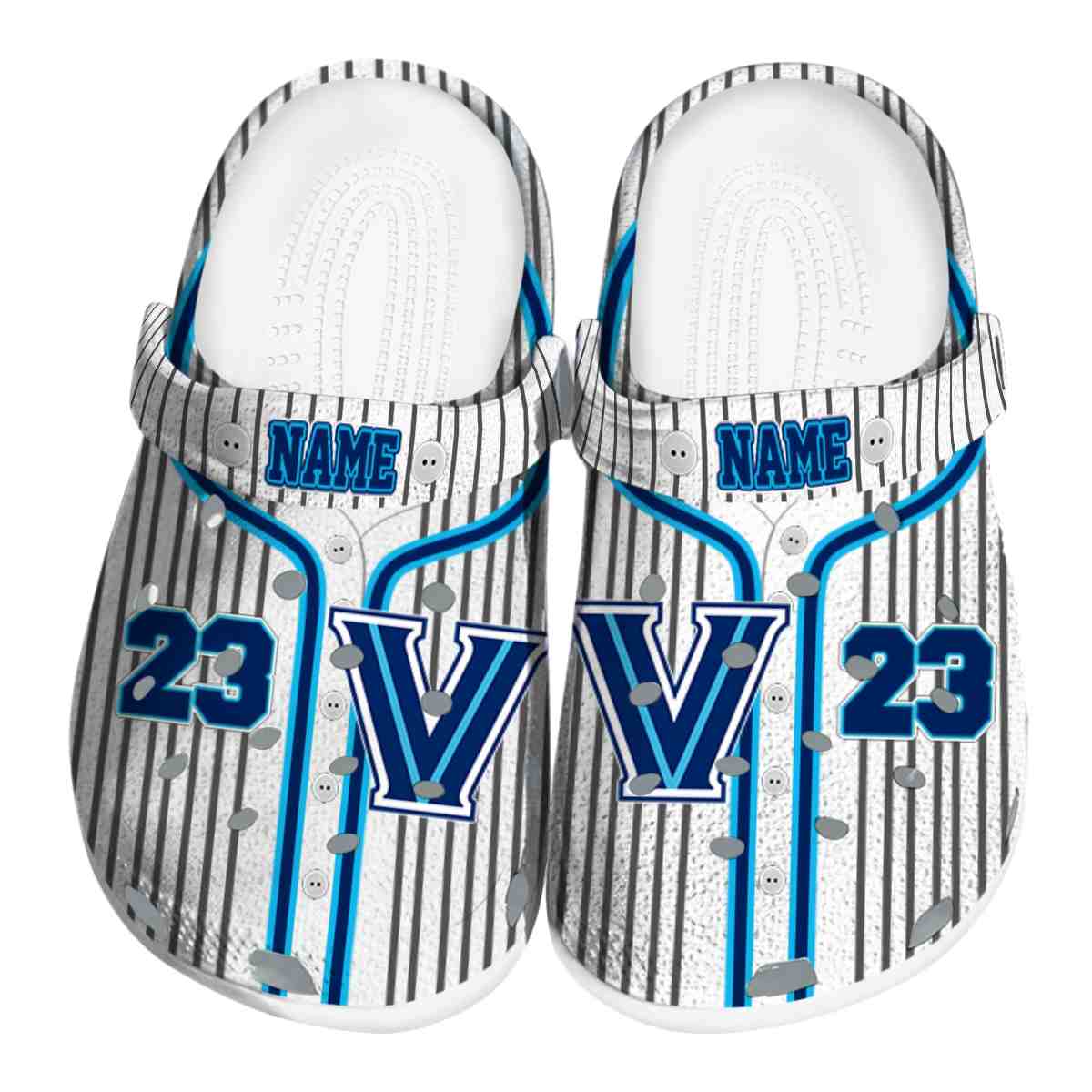 Villanova Wildcats NCAA Sport Crocs Crocband Clogs Shoes Comfortable For Men Women and Kids