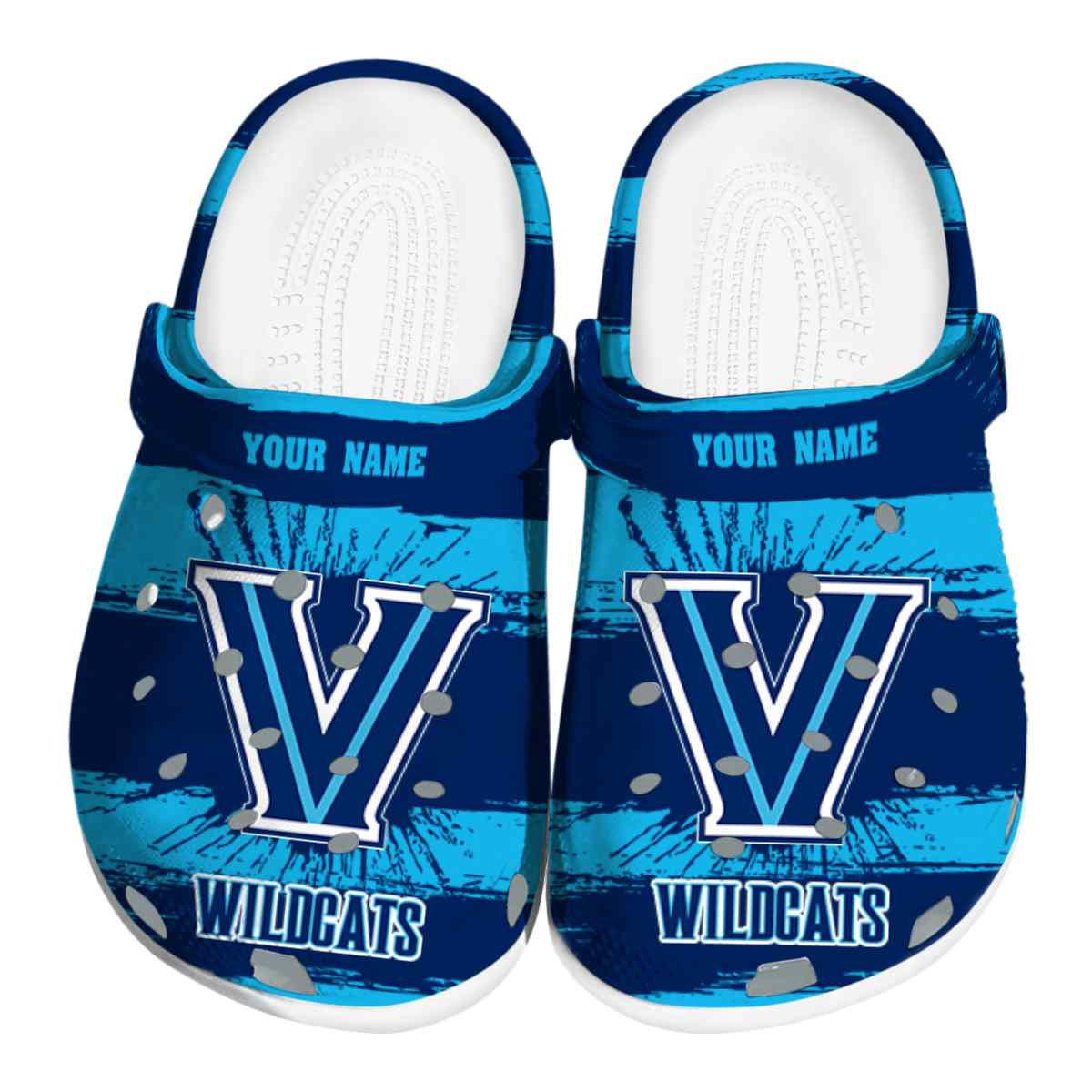 Villanova Wildcats NCAA Sport Crocs Crocband Clogs Shoes Comfortable For Men Women and Kids