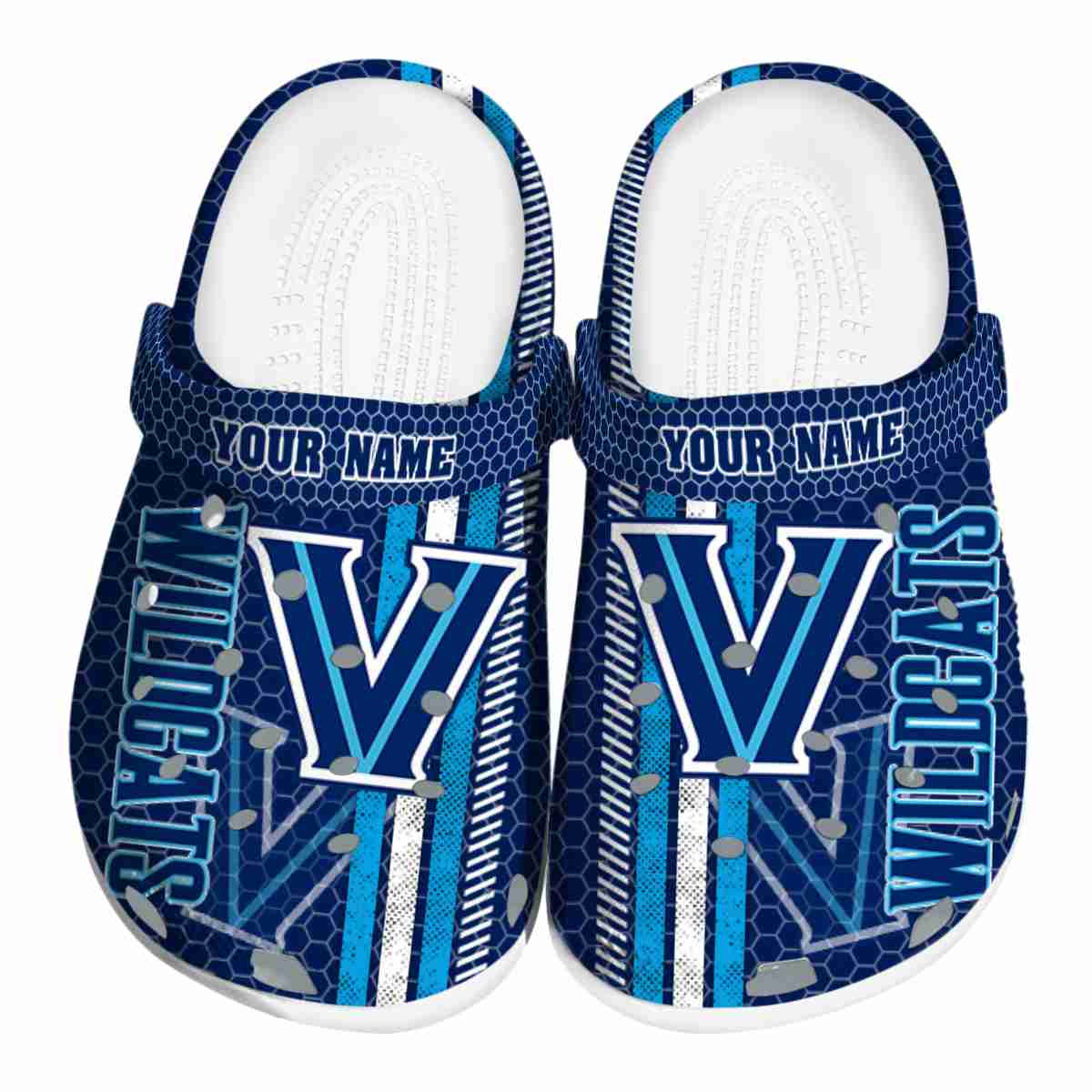 Villanova Wildcats NCAA Sport Crocs Crocband Clogs Shoes Comfortable For Men Women and Kids