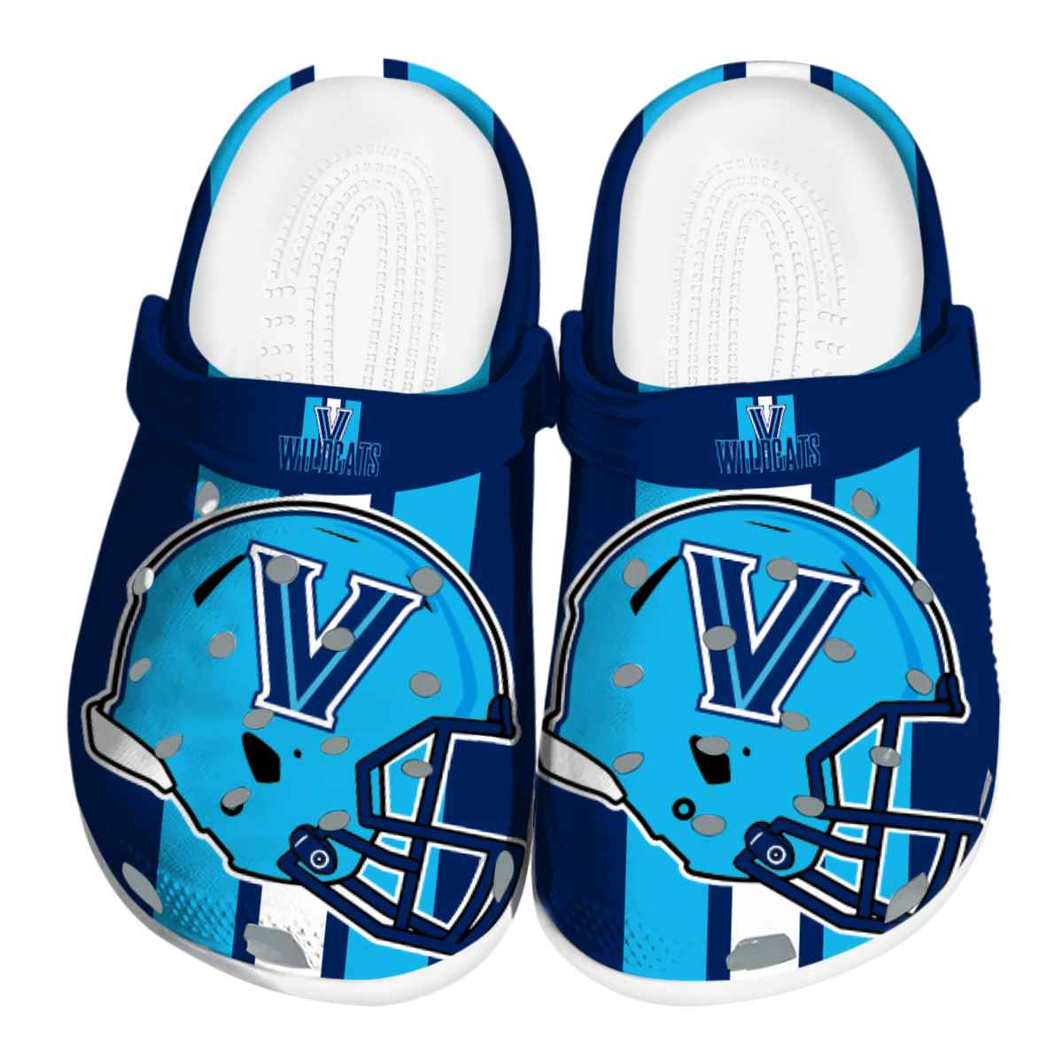 Villanova Wildcats NCAA Sport Crocs Crocband Clogs Shoes Comfortable For Men Women and Kids