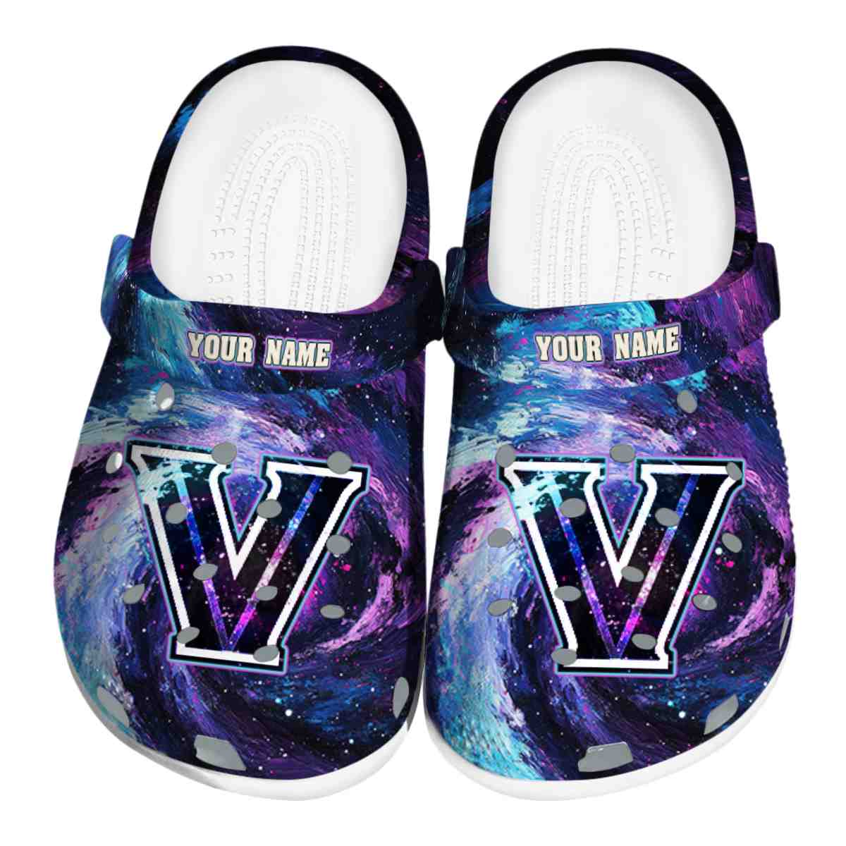 Villanova Wildcats NCAA Sport Crocs Crocband Clogs Shoes Comfortable For Men Women and Kids
