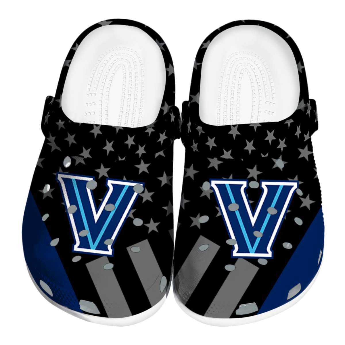Villanova Wildcats NCAA Sport Crocs Crocband Clogs Shoes Comfortable For Men Women and Kids