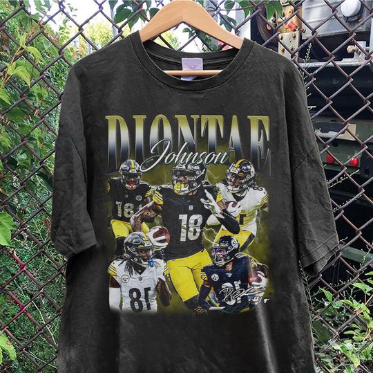 Vintage 90s Graphic Style Diontae Johnson T-Shirt - Image 3