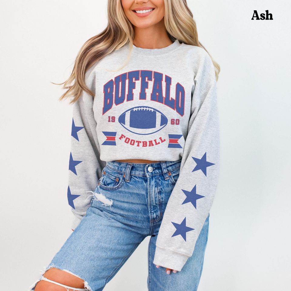 Vintage Buffalo Football Sweatshirt | Buffalo Fan Crewneck