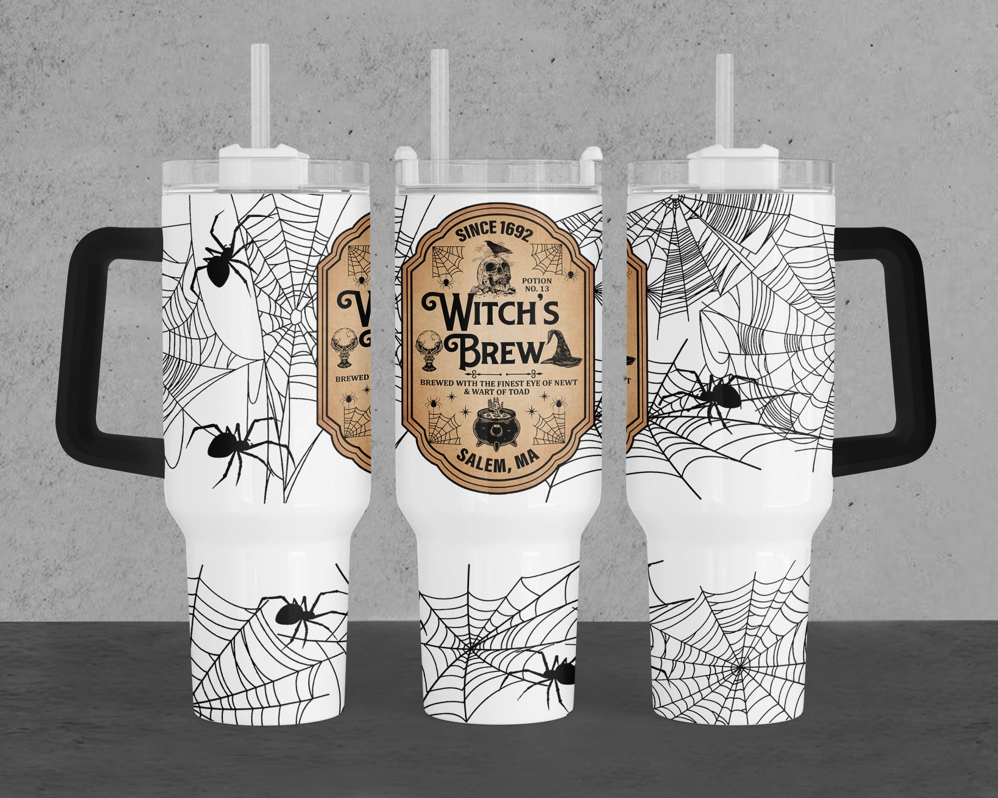 Vintage Halloween Witchâ€™s Brew Custom Stanley Cup 40 oz 30 oz Tumbler With HandleTVC2301962