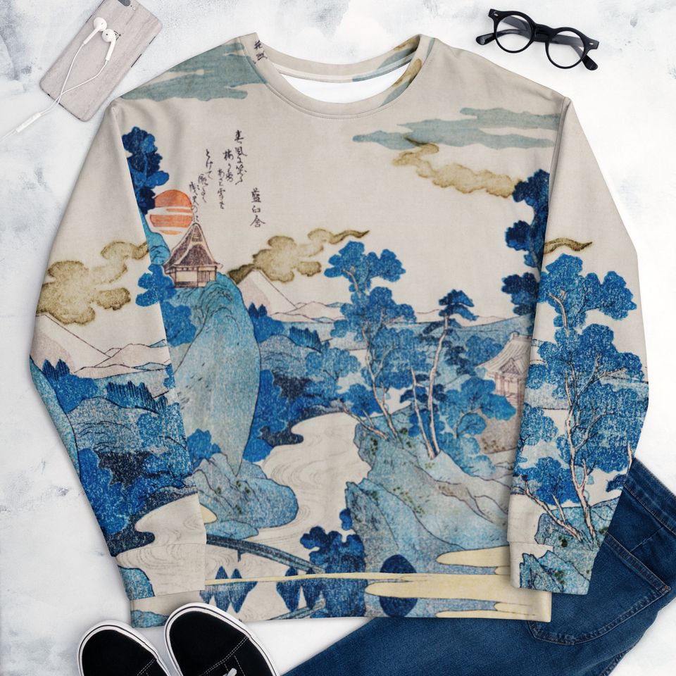 Vintage Japanese Swetshirt ,All Over Print Unisex Aesthetic 3D Sweater