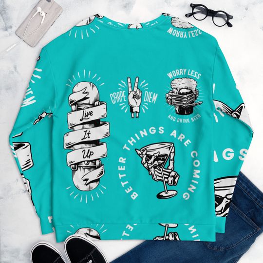 Vintage Motivation Sweatshirt ,Unisex 3D Sweater - Image 18