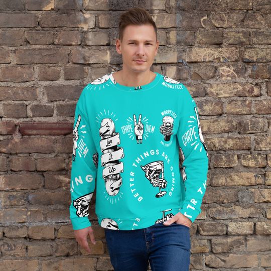 Vintage Motivation Sweatshirt ,Unisex 3D Sweater - Image 15