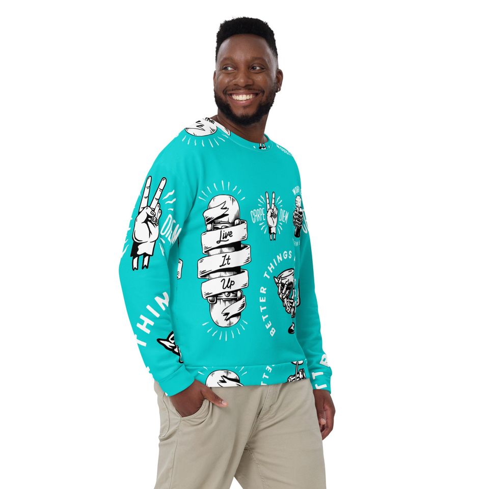 Vintage Motivation Sweatshirt ,Unisex 3D Sweater - Image 5