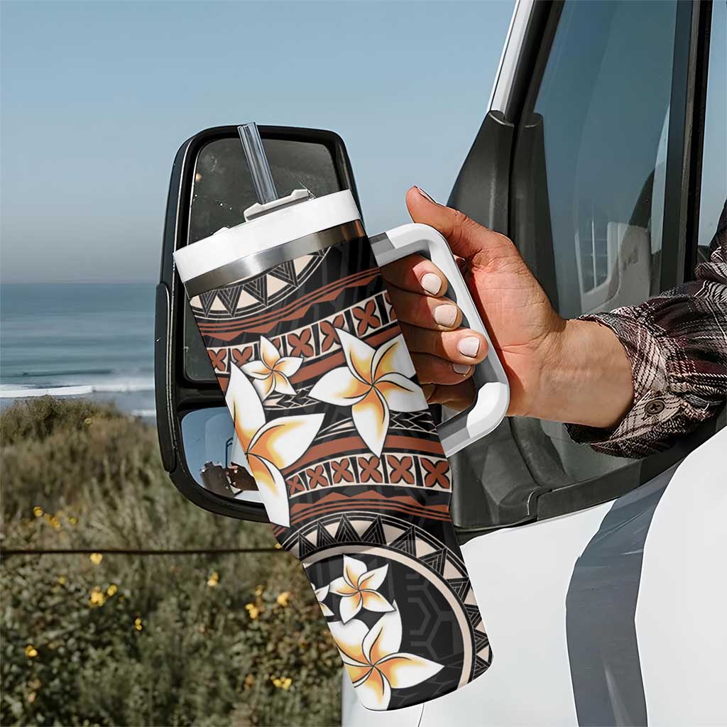 Vintage Plumeria Pacific Floral Custom Stanley Cup 40 oz 30 oz Tumbler With HandleTVC2301399 - Image 7