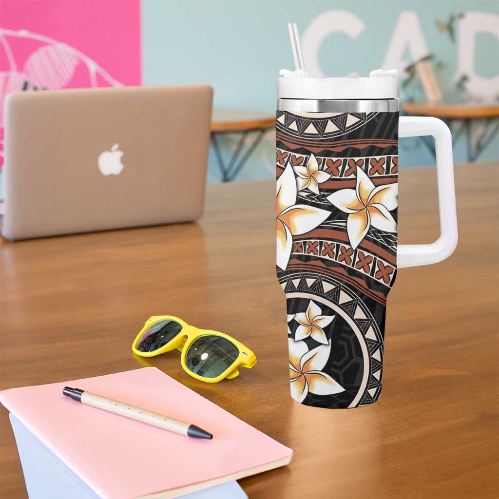 Vintage Plumeria Pacific Floral Custom Stanley Cup 40 oz 30 oz Tumbler With HandleTVC2301399 - Image 5
