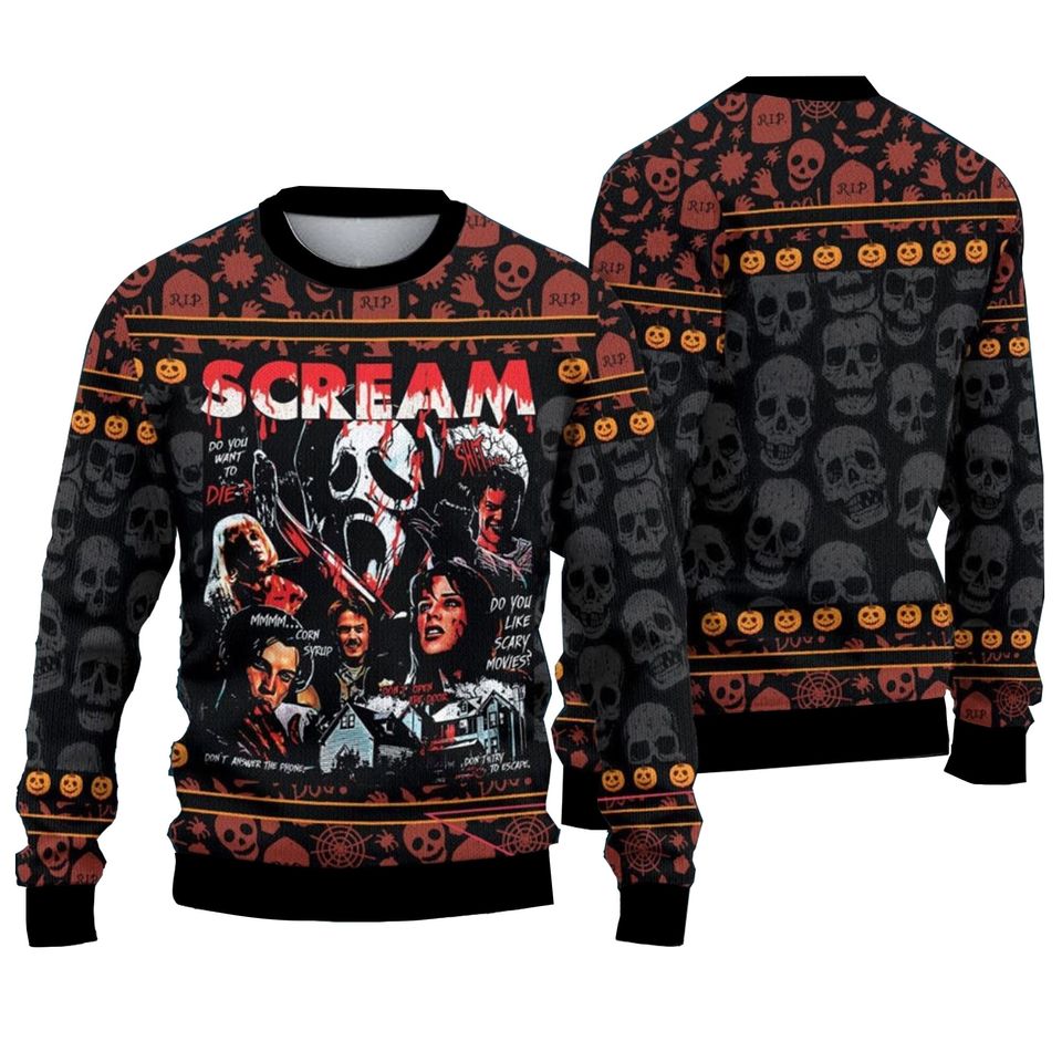 Vintage Scream Ghostface Sweater