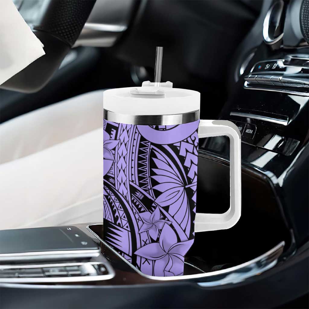 Violet Pacific Flowers Tribal Polynesian Custom Stanley Cup 40 oz 30 oz Tumbler With HandleTVC2301395 - Image 8