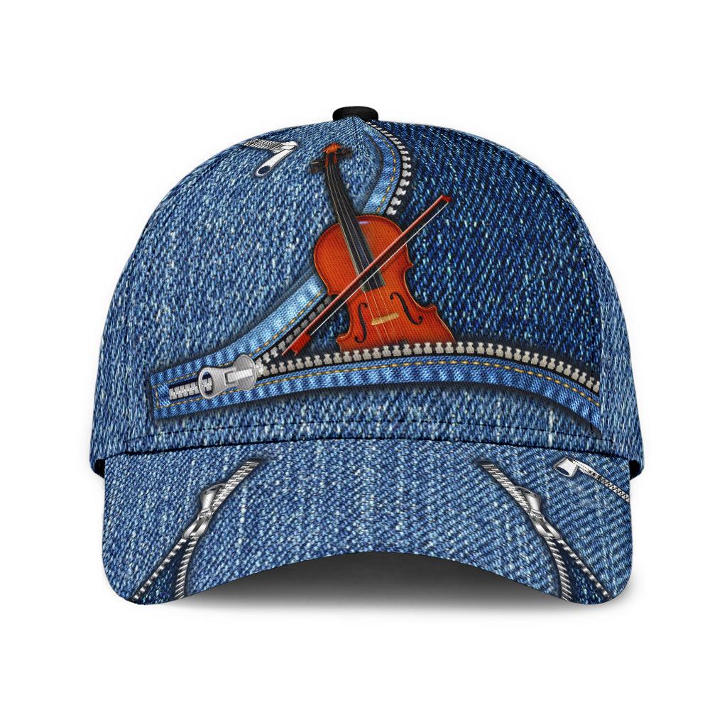 Violin Classic Cap, Gift for Music Lovers, Violin Lovers Trucker Hats Custom Hats Gifts For Men & Women