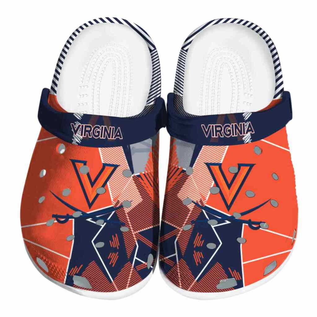 Virginia Cavaliers Geometric Background ClogTVC1801829