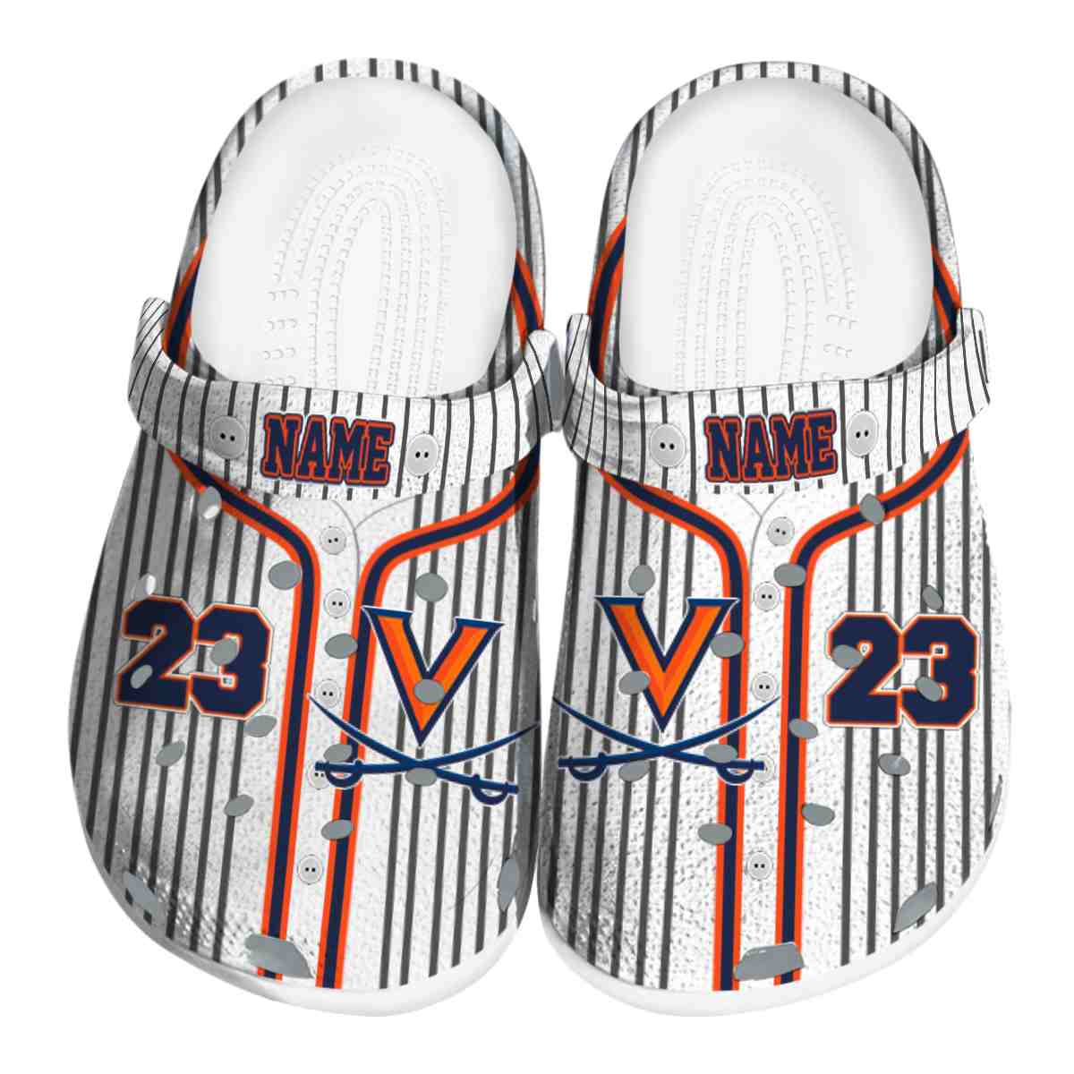 Virginia Cavaliers NCAA Sport Crocs Crocband Clogs Shoes Comfortable For Men Women and Kids