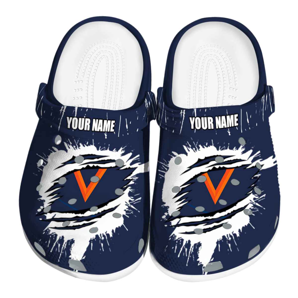 Virginia Cavaliers NCAA Sport Crocs Crocband Clogs Shoes Comfortable For Men Women and Kids