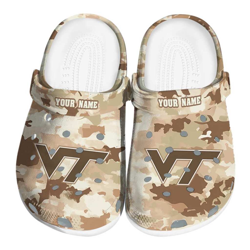 Virginia Tech Hokies Desert Camo ClogTVC1801953