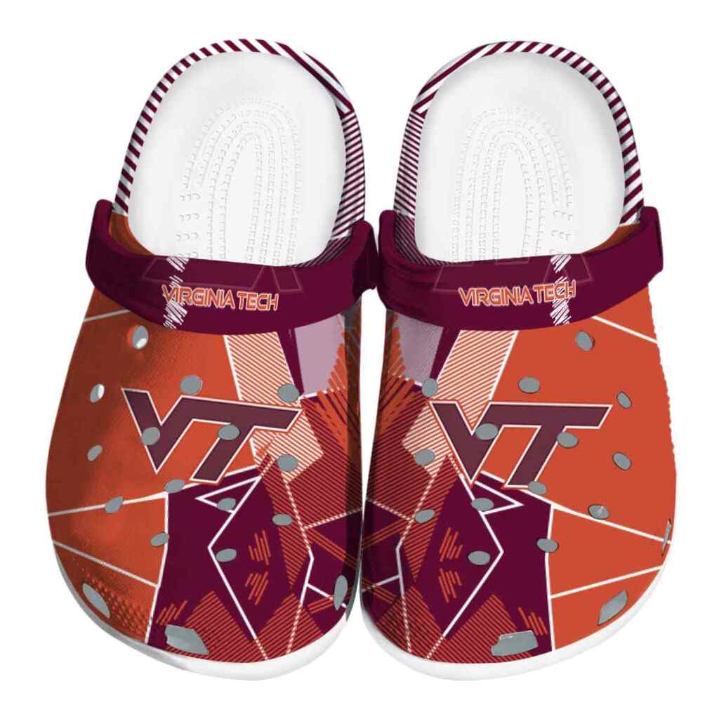 Virginia Tech Hokies Geometric Background ClogTVC1801133