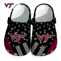 Virginia Tech Hokies NCAA Sport Crocs Crocband Clogs Shoes Comfortable For Men Women and Kids