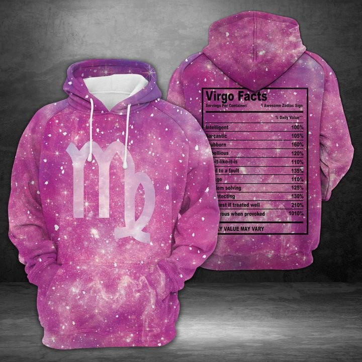 Virgo Horoscope Galaxy 3D All Over Print Hoodie, Zip Hoodie