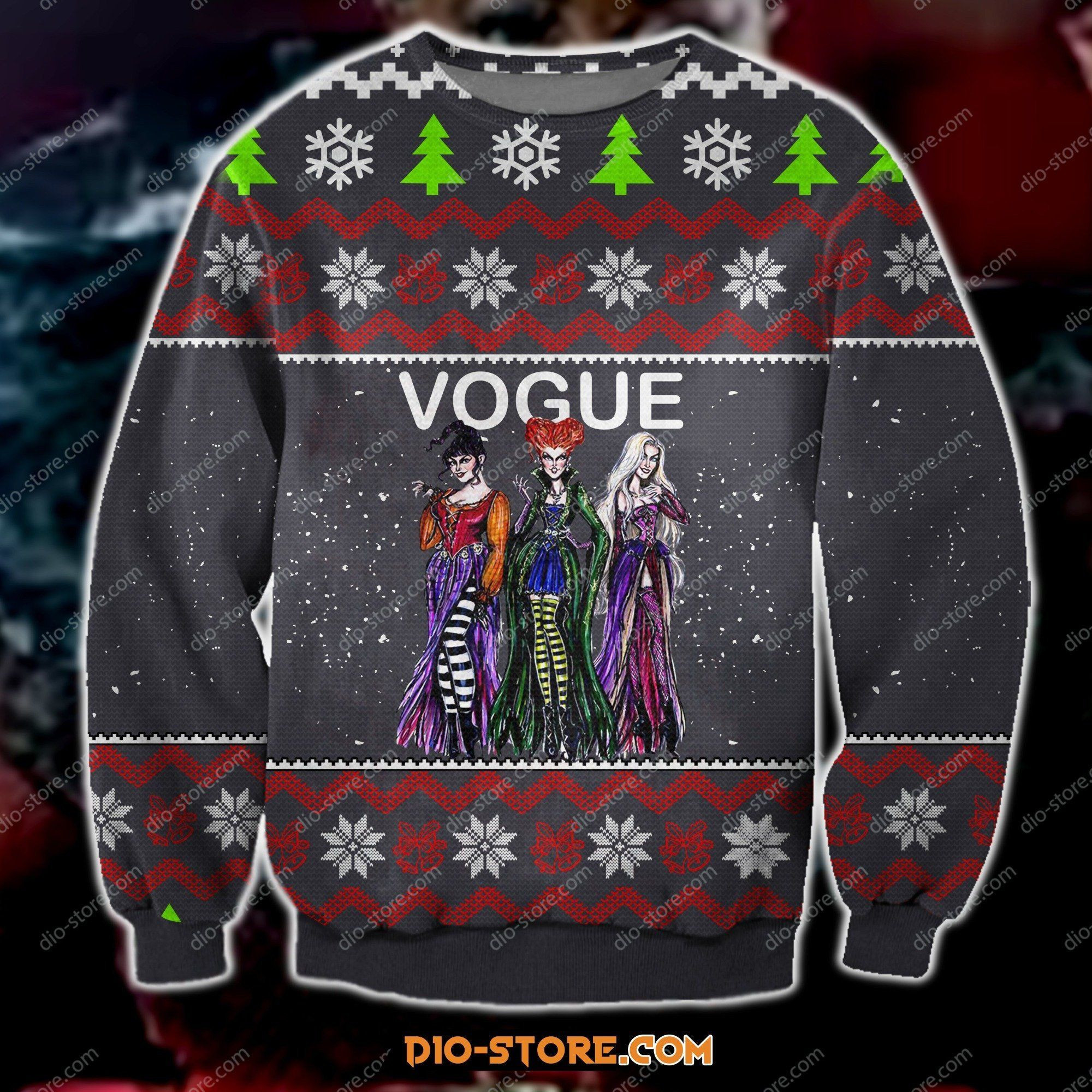 Vogue Magazine Ugly Christmas Sweater Adult 3D Funny Matching for family