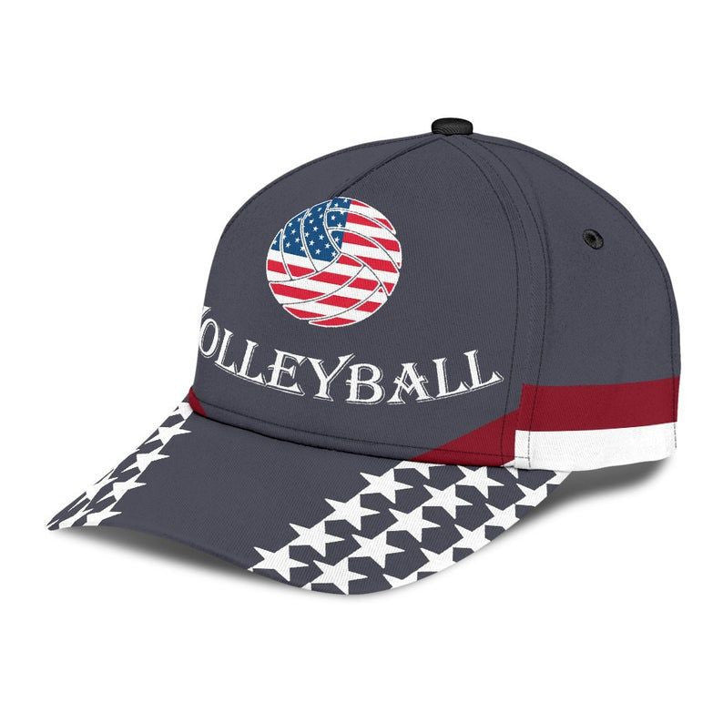 Volleyball American Hat Classic Cap 3D Strapback Cap, Awareness Cap, Human Cap, Trending Cap, American Cap Trucker Hats Custom Hats Gifts For Men & Women