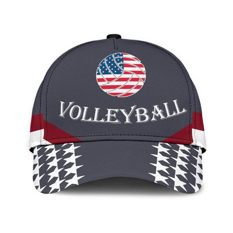 Volleyball American Hat Classic Cap 3D Strapback Cap, Awareness Cap, Human Cap, Trending Cap, American Cap Trucker Hats Custom Hats Gifts For Men & Women