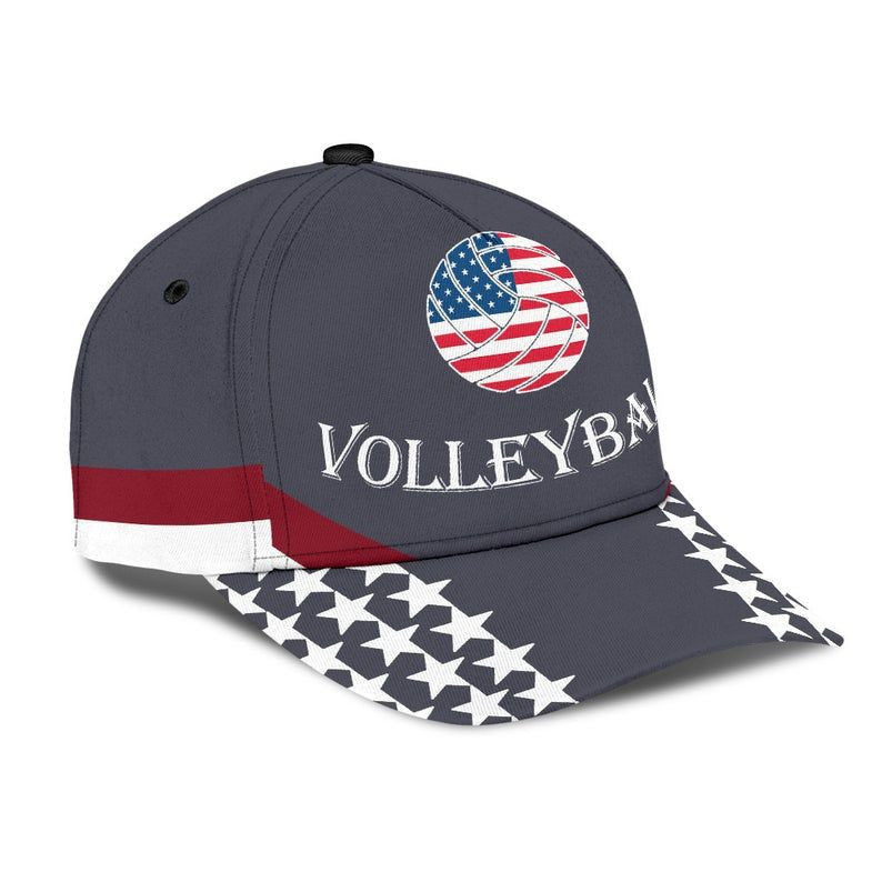 Volleyball American Hat Classic Cap 3D Strapback Cap, Awareness Cap, Human Cap, Trending Cap, American Cap Trucker Hats Custom Hats Gifts For Men & Women
