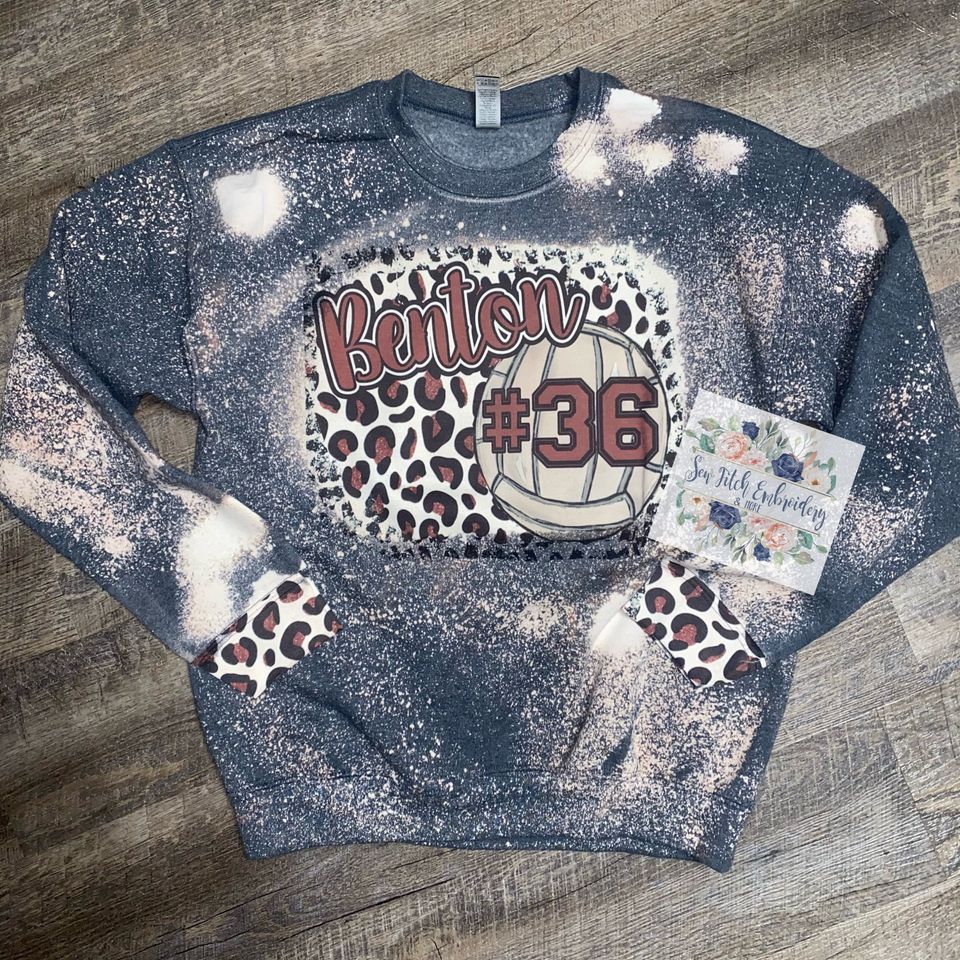 volleyball bleached sweatshirt