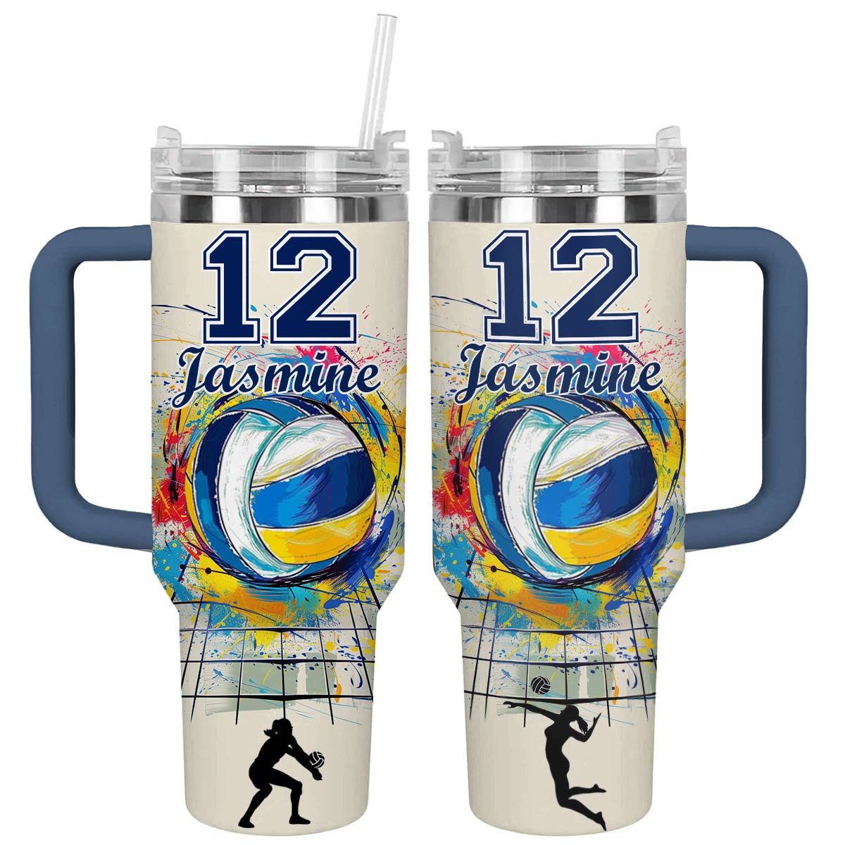 Volleyball Custom Stanley Cup 40 oz 30 oz Tumbler With HandleTVC2301790