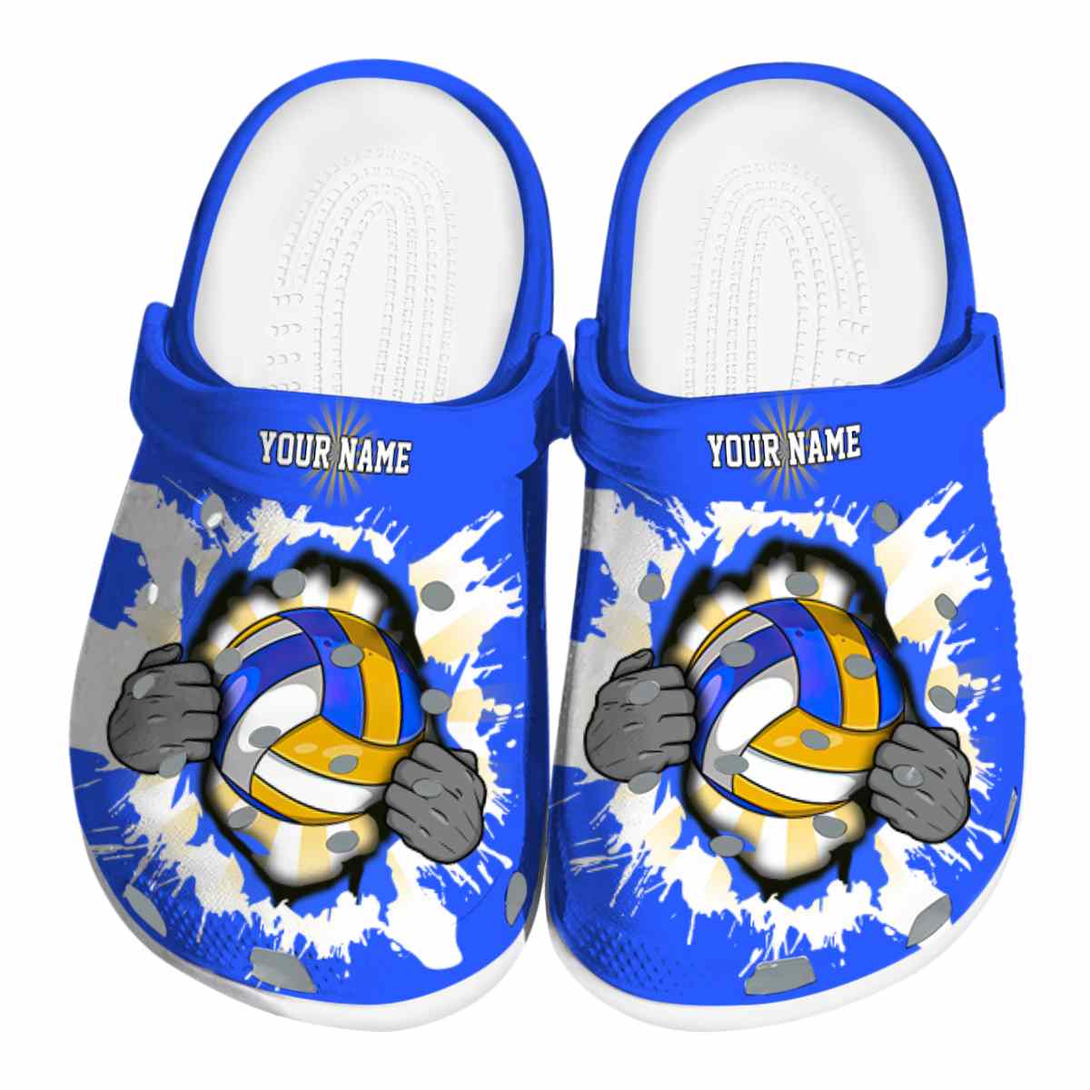 Volleyball Sport Crocs Crocband Clogs Shoes Comfortable For Men Women and Kids