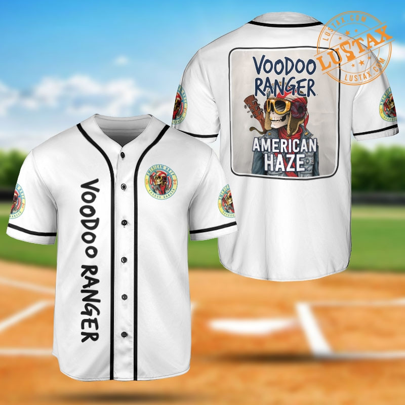 Voodoo Ranger American Haze Beer Baseball Jersey Shirt Voodoo Skull Beer Baseball Jersey Collection