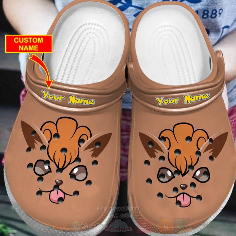 Vulpix Pokemon Anime Crocs Crocband Clogs Shoes Comfortable For Men Women and Kids