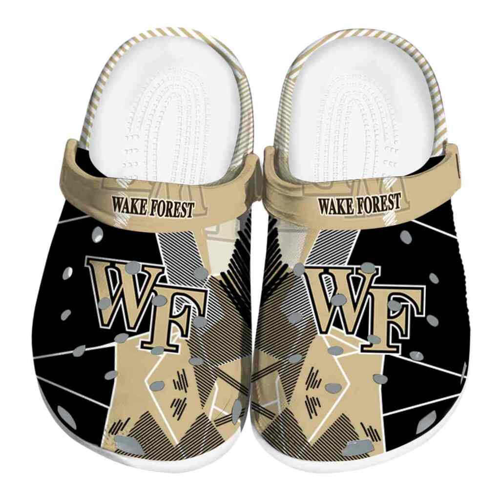 Wake Forest Demon Deacons Geometric Background ClogTVC1801829