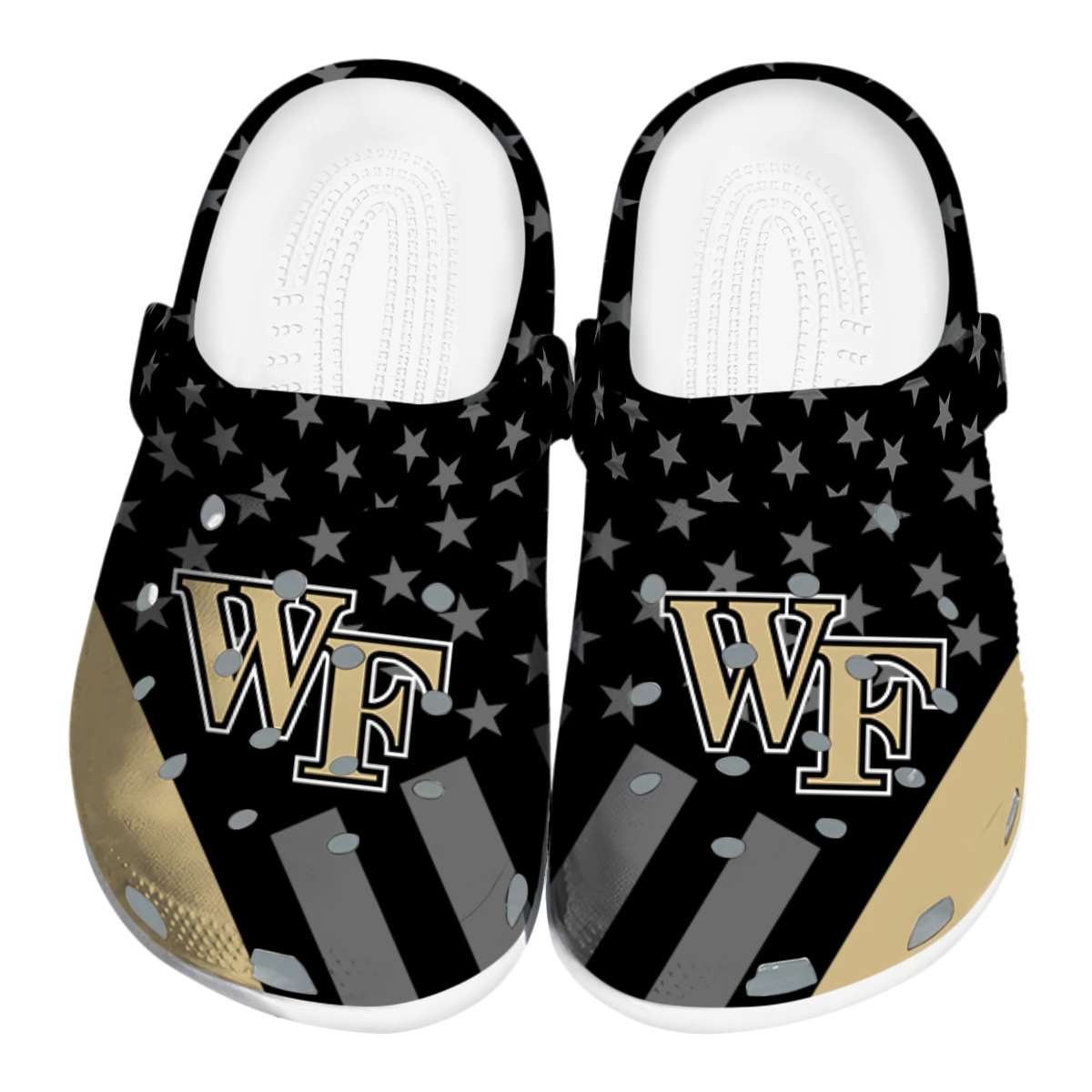 Wake Forest Demon Deacons NCAA Sport Crocs Crocband Clogs Shoes Comfortable For Men Women and Kids