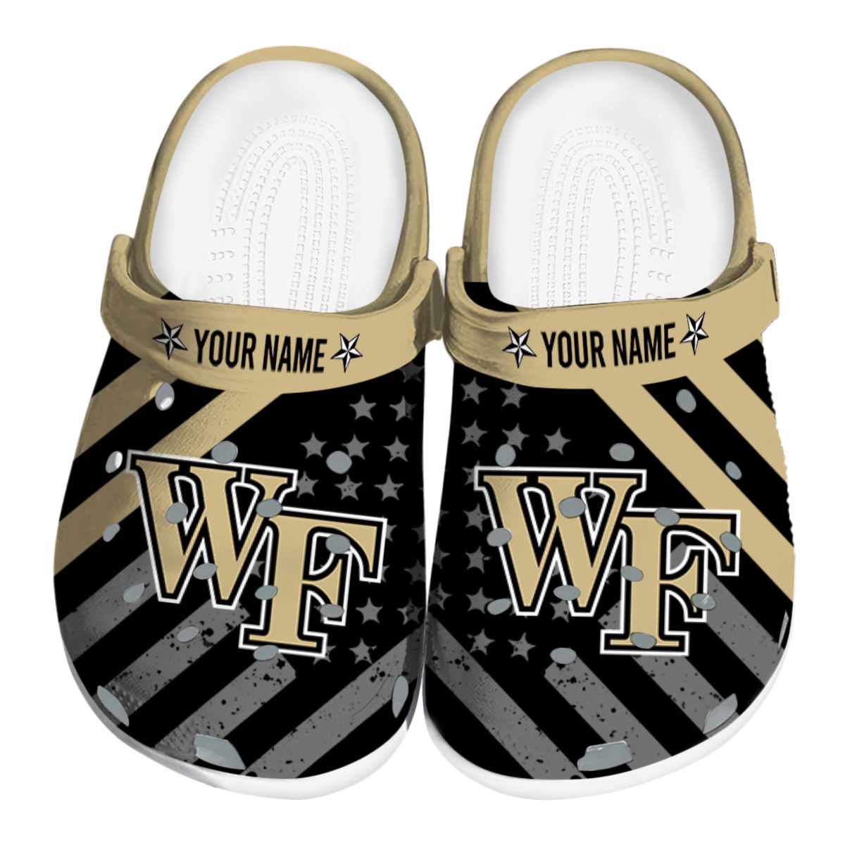 Wake Forest Demon Deacons NCAA Sport Crocs Crocband Clogs Shoes Comfortable For Men Women and Kids