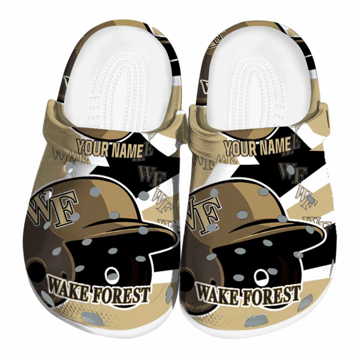 Wake Forest Demon Deacons NCAA Sport Crocs Crocband Clogs Shoes Comfortable For Men Women and Kids