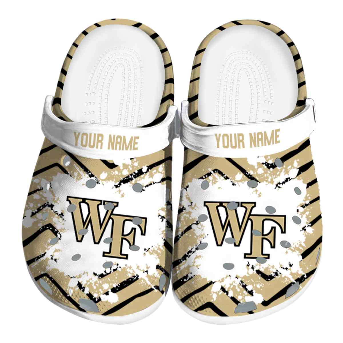 Wake Forest Demon Deacons NCAA Sport Crocs Crocband Clogs Shoes Comfortable For Men Women and Kids