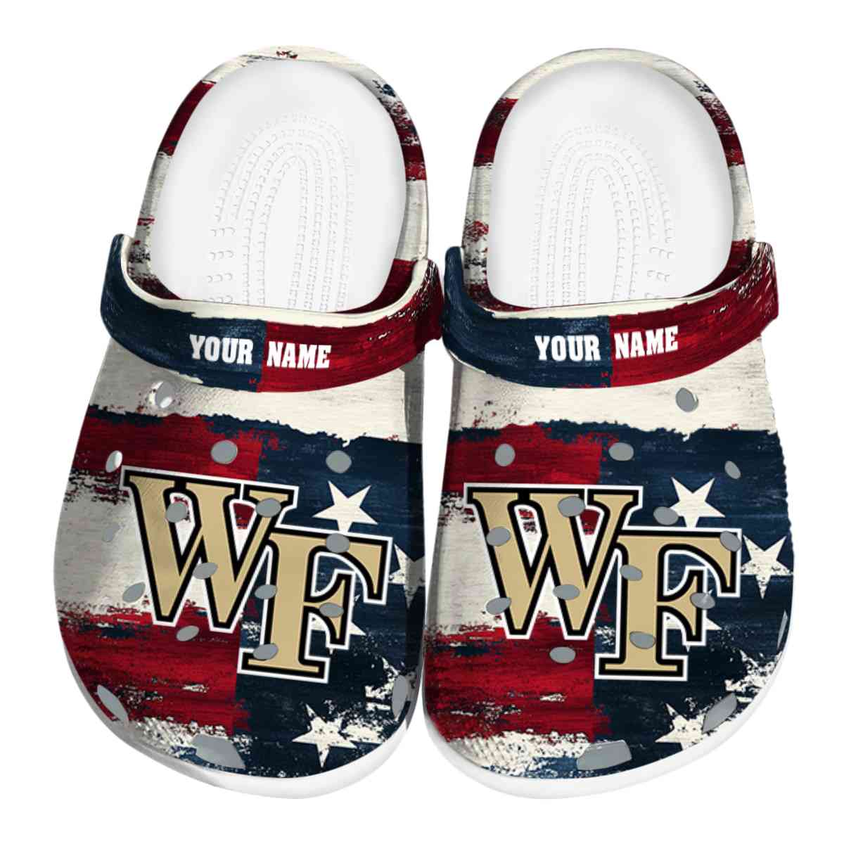 Wake Forest Demon Deacons NCAA Sport Crocs Crocband Clogs Shoes Comfortable For Men Women and Kids