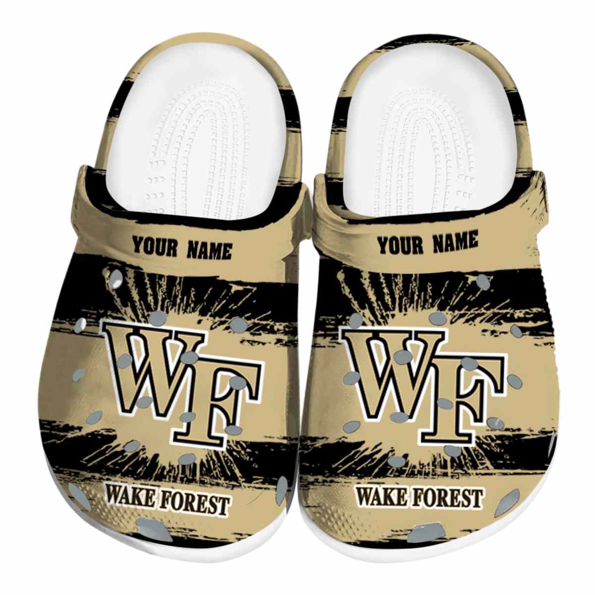 Wake Forest Demon Deacons NCAA Sport Crocs Crocband Clogs Shoes Comfortable For Men Women and Kids